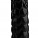 Реалистичный фаллоимитатор с чешуйками на присоске - 24 см, цвет: черный