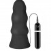 Виброелочка Menzstuff Vibrating Buttcrasher Waved, цвет: черный - 20 см