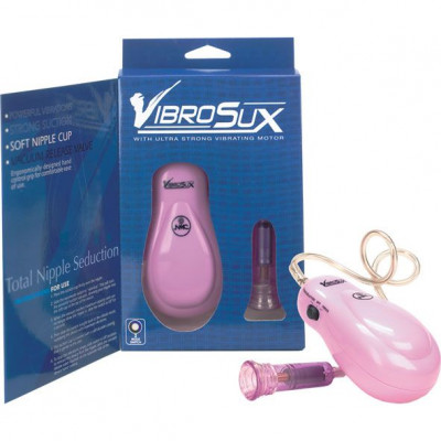 Вибростимулятор для сосков VibroSux, цвет: розовый