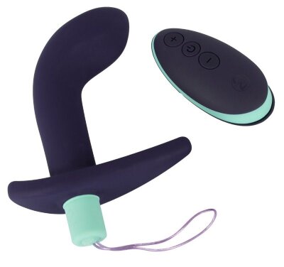Вибростимулятор простаты с пультом ДУ Remote Controlled Prostate Plug, цвет: темно-фиолетовый