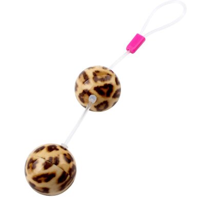 Вагинальные шарики Leopard Ball, цвет: леопардовый