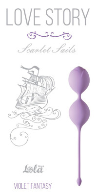 Вагинальные шарики Scarlet Sails, цвет: сиреневый