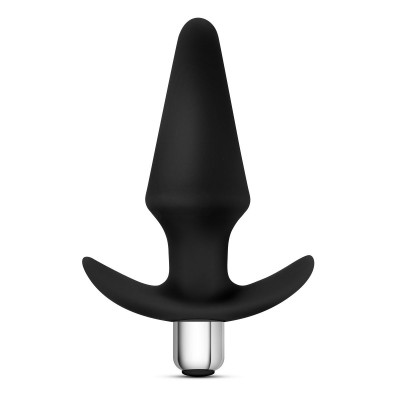 Анальная вибропробка Luxe Discover, цвет: черный - 12,7 см