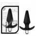 Анальная вибропробка Luxe Discover, цвет: черный - 12,7 см