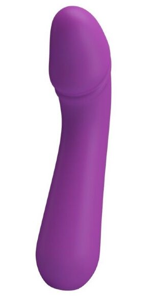 Гнущийся вибратор Cetus - 15 см, цвет: фиолетовый