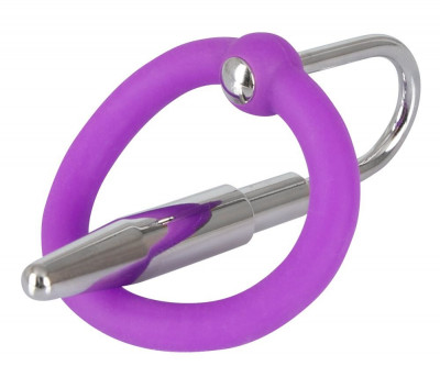 Уретральный плаг Penis Plug с силиконовым кольцом под головку