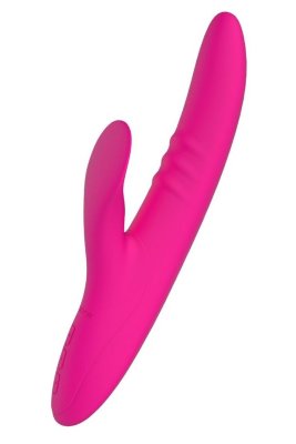 Вибратор с клиторальным стимулятором Nalone Peri - 23,3 см, цвет: розовый