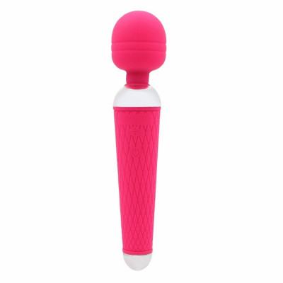 Жезловый вибратор, цвет: розовый - 19,5 см