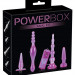 Набор анальных стимуляторов PowerBox Anal Kit, цвет: фиолетовый