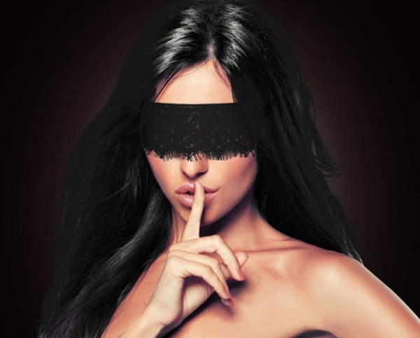 Кружевная маска Mystere Lace Mask, цвет: черный