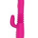 Вибратор с клиторальным стимулятором Nalone Idol Plus - 22,4 см, цвет: розовый