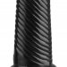 Анальный реалистичный стимулятор - 31 см, цвет: черный