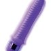 Ребристый вибромассажер Grape Swirl Vibe - 15,8 см, цвет: фиолетовый