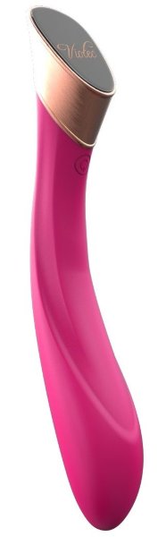 Вибратор FALLEN CITY с сенсорным управлением - 22 см, цвет: розовый
