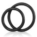 Набор из двух силиконовых колец Silicone Cock Ring Set, цвет: черный
