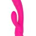 Вибратор с клиторальным стимулятором Nalone PureX2 - 20,7 см, цвет: розовый