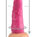 Розовая анальная втулка с венками - 18 см.