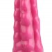 Розовая анальная втулка с венками - 18 см.