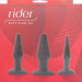 Набор Rider Butt Plug Set из 3 анальных пробок различного размера