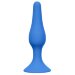 Анальная пробка Slim Anal Plug Large, цвет: синий - 12,5 см