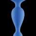 Анальная цепочка Ultimate Beads, цвет: синий - 17 см