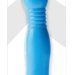 Гибкий вибромассажер Powder Puff Massager - 17,1 см, цвет: голубой