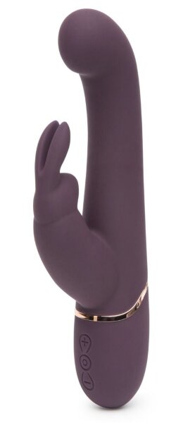 Вибратор Come to Bed Rechargeable Slimline G-Spot Rabbit Vibrator, цвет: фиолетовый - 22,2 см