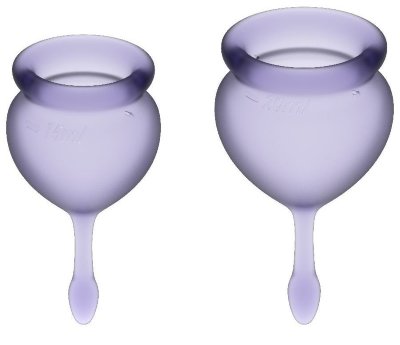 Набор менструальных чаш Feel good Menstrual Cup, цвет: фиолетовый