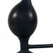 Надувная анальная пробка True Black, цвет: черный - 15 см