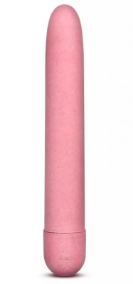 Биоразлагаемый вибратор Eco, цвет: розовый - 17,8 см
