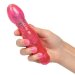 Вибратор с блестками Twinkle Teaser - 16 см, цвет: розовый