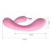 Вибратор Hugo с клиторальным отростком - 16,5 см, цвет: нежно-розовый