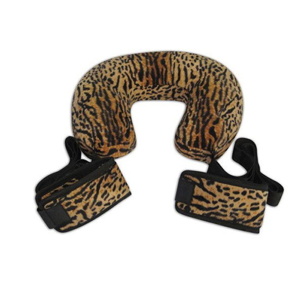 Леопардовая поддержка с подушкой и фиксаторами лодыжек