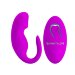 Вибростимулятор для пар с выделенной головкой и пультом ДУ, цвет: лиловый