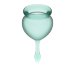 Набор менструальных чаш Feel good Menstrual Cup, цвет: темно-зеленый