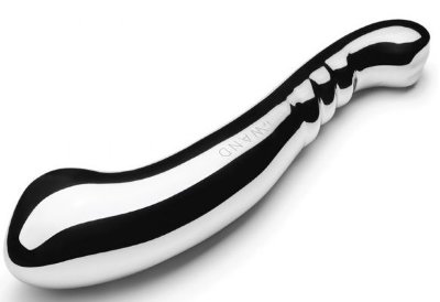 Утяжеленный фаллоимитатор Contour - 28,6 см, цвет: серебристый
