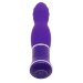 Вибратор ECSTASY Rippled Vibe - 19,5 см, цвет: фиолетовый