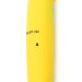 Двусторонний мини-вибратор - 12,5 см, цвет: желтый