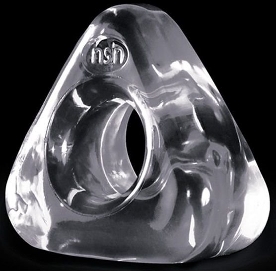 Треугольное эрекционное кольцо RENEGADE JUNK PUSHER, цвет: прозрачный