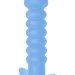 Голубая анальная вибропробка Twisted Anal Plug - 13 см.
