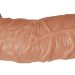 Насадка на фаллос с фиксацией мошонки EXTREME SLEEVE - 15,6 см, цвет: телесный
