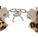 Меховые наручники Love Cuffs Leo, цвет: леопардовый