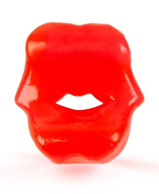 Эрекционное кольцо в виде губ, цвет: красный
