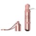 Мини-вибратор на цепочке Glittering Bullet - 9 см, цвет: розовый