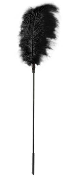 Стек с большим черным пером Large Feather Tickler - 65 см