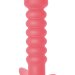 Розовая анальная вибропробка Twisted Anal Plug - 13 см.