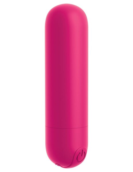 Перезаряжаемая вибропуля #Play Rechargeable Bullet, цвет: ярко-розовый