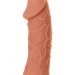 Реалистичная насадка KOKOS Extreme Sleeve 05 с дополнительной стимуляцией - 12,7 см, цвет: телесный