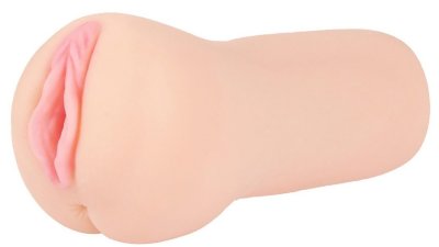 Вибромастурбатор-вагина с рельефом EMILY AUTO, цвет: телесный
