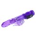 Вибратор-ротатор с клиторальным отростком, цвет: фиолетовый - 21 см